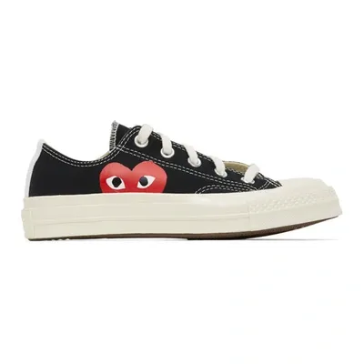 Comme Des Garçons Play Comme Des Garcons Play Black Converse Edition Half Heart Chuck 70 Low Sneakers