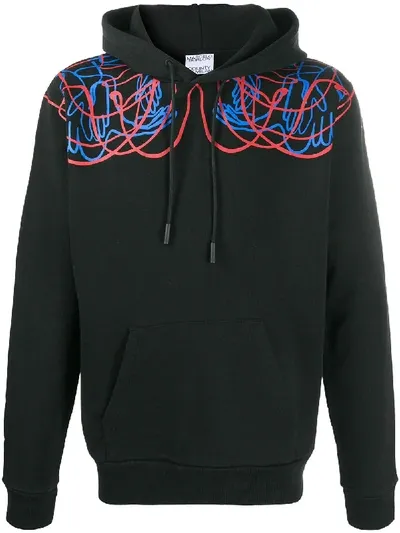 Marcelo Burlon County Of Milan Handsfaces Print Hoodie In Black