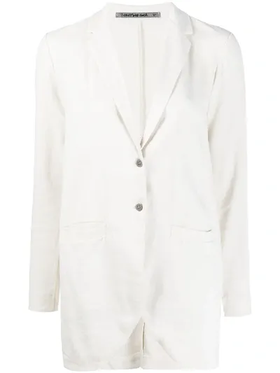 Transit Single-breasted Long-line Blazer In Neutrals