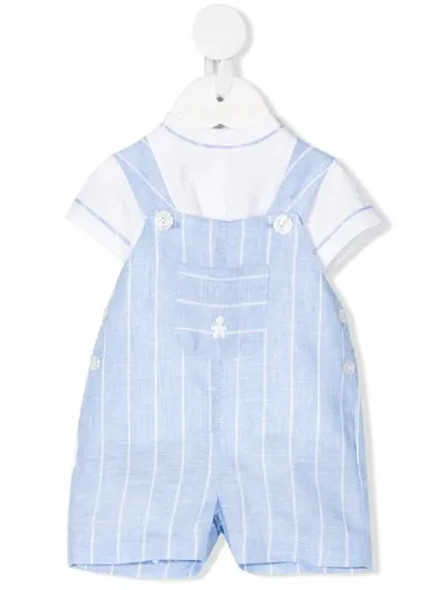 Le Bebé Enfant Babies' Striped Two-piece Set In Blue