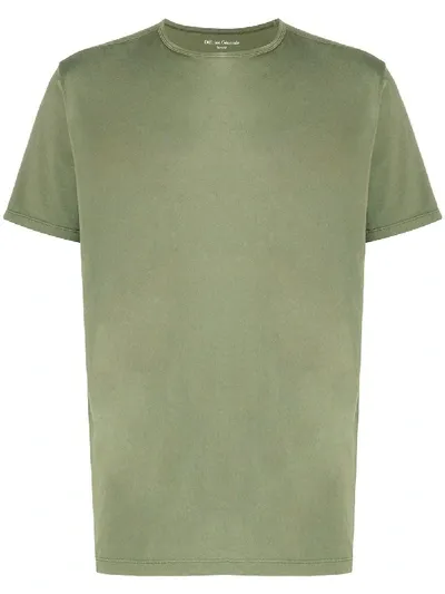 Officine Generale Plain T-shirt In Green