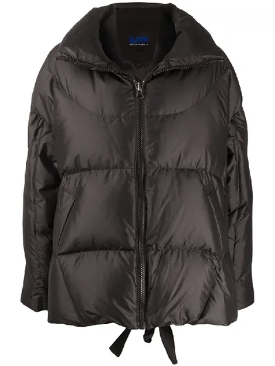 Sjyp Quilted Puffer Jacket In Black