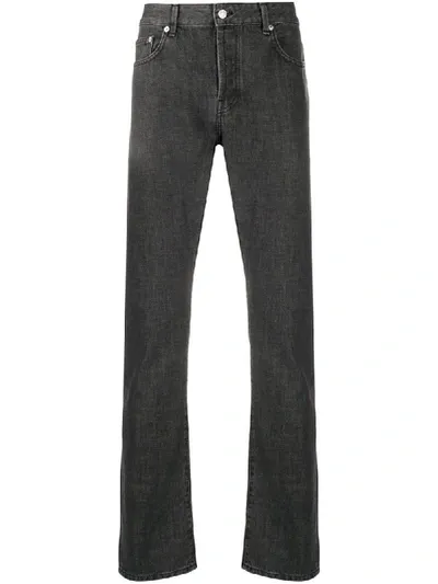 Officine Generale Straight-leg Jeans In Grey