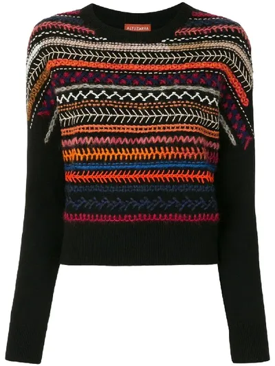 Altuzarra Pullover Mit Stickerei In Black