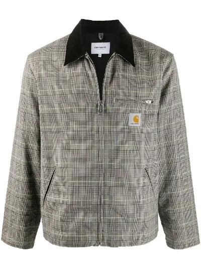 Carhartt Detriot Check Jacket In Neutrals