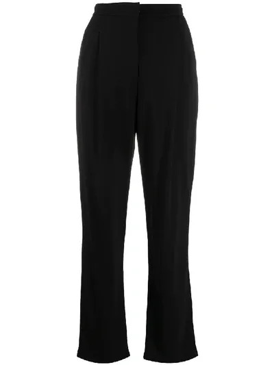 Emporio Armani Tailored Bootleg Suit Trousers In Black