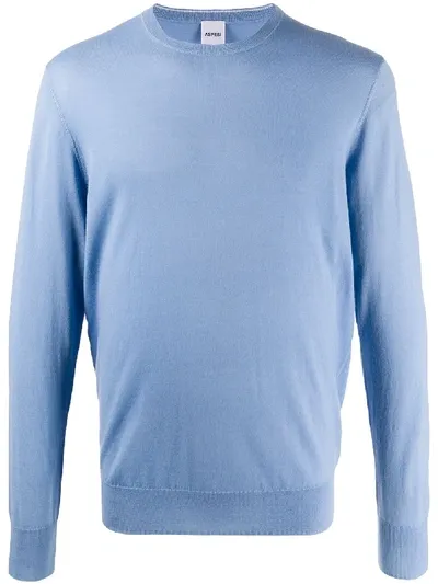 Aspesi Crewneck Jumper In Blue