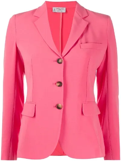 Alberto Biani Classic Tailored Blazer In Pink