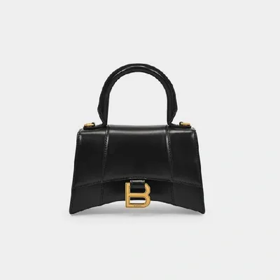 Balenciaga Hourglass Xs Bag -  -  Black - Leather