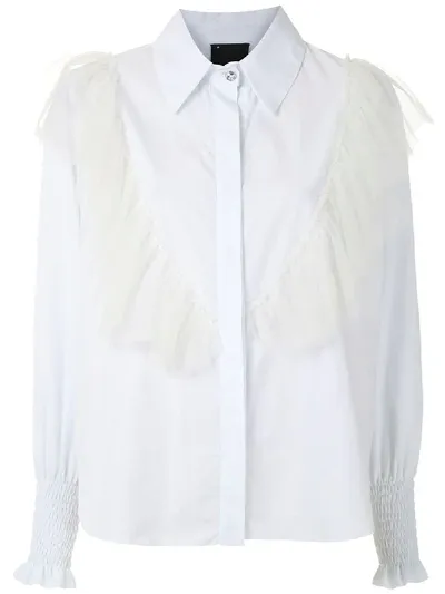 Andrea Bogosian Rhomus Couture Blouse In White