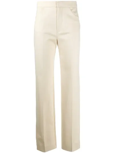 Totême Straight-leg Tailored Trousers In Neutrals