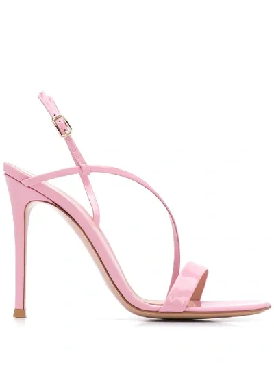 Gianvito Rossi Manhattan 100mm Slingback Sandals In Pink