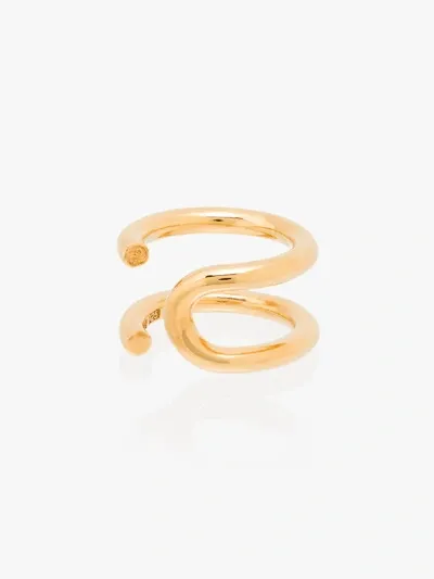 All Blues Gold Vermeil U Turn Ring