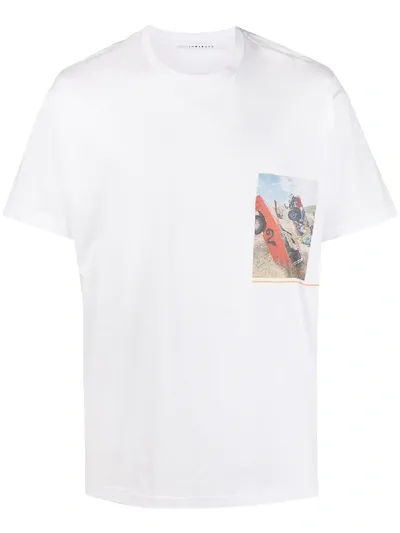 Low Brand Graphic Print T-shirt In White