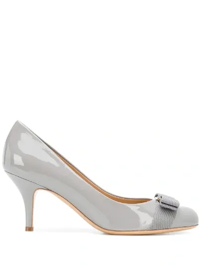 Ferragamo Carla 70mm Pumps In Grey