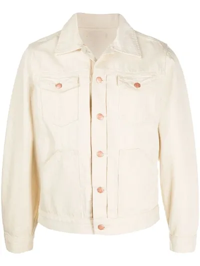 Mackintosh Jeansjacke Mit Knopfleiste In White