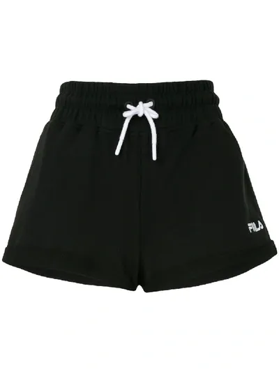 Fila Drawstring-waist Shorts In Black