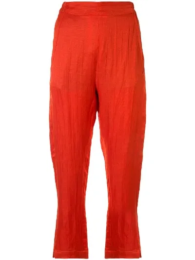 Ann Demeulemeester 'alfonze' Hose In Red