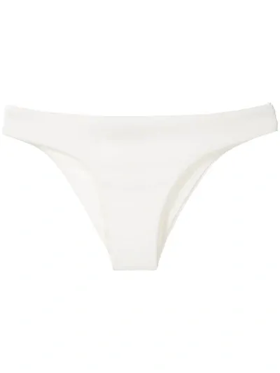 Haight Crepe Basic Bikini Bottom In White