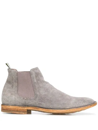 Officine Creative Alix Hunter Chelsea Boots In Grey