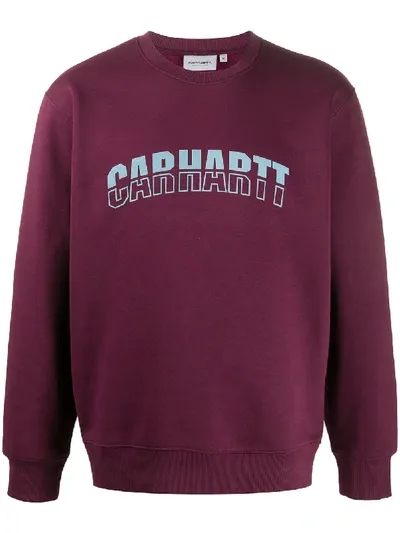 Carhartt District Logo-print Sweatshirt In 紫色