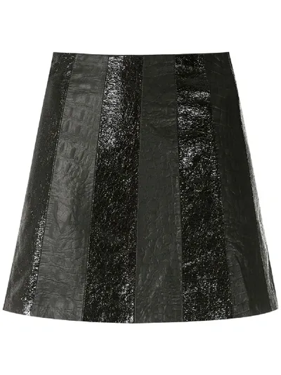 Andrea Bogosian Rick Leather Skirt In Black