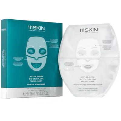 111skin Anti Blemish Bio Cellulose Facial Mask Box, 5 Count In Multi