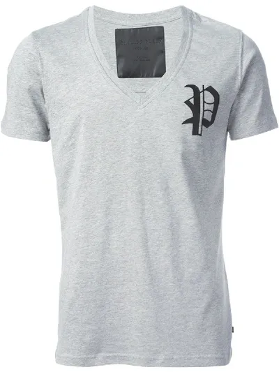 Philipp Plein 'you Feel Good' T-shirt In Grey