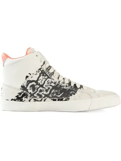 Alexander Mcqueen 'rush' High-top-sneakers In Neutrals