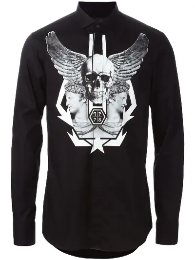 Philipp Plein 'not Myself' Hemd In Black