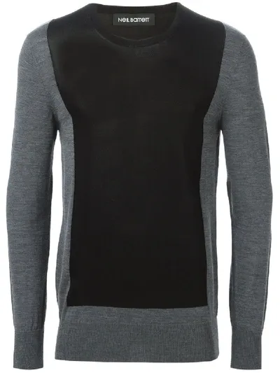 Neil Barrett Pullover Mit Colour-block-optik In Black