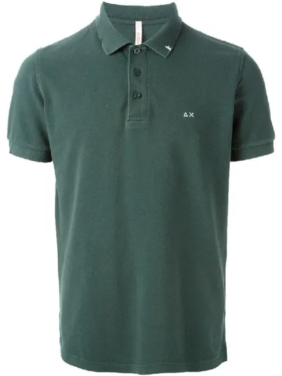 Sun 68 Poloshirt Mit Distressed-optik In Green