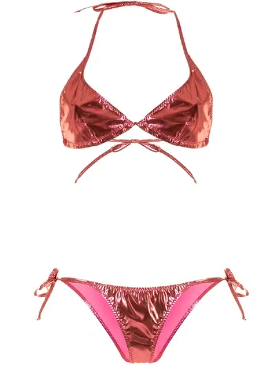 Lisa Marie Fernandez Pamela String Bikini In Pink