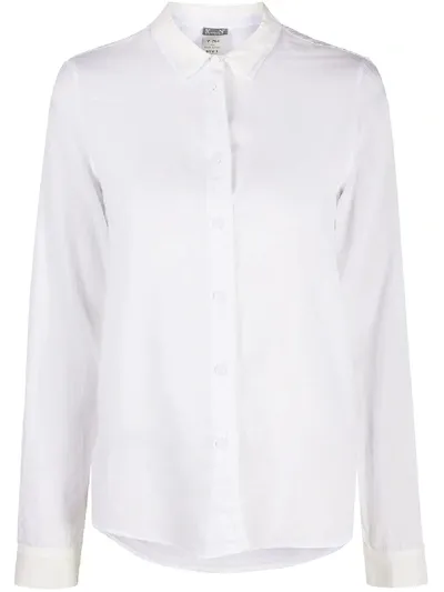 Kristensen Du Nord Plain Fitted Shirt In White