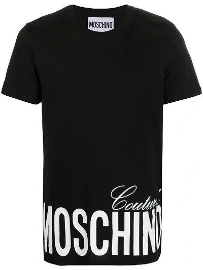 Moschino Couture! Print T-shirt In Schwarz