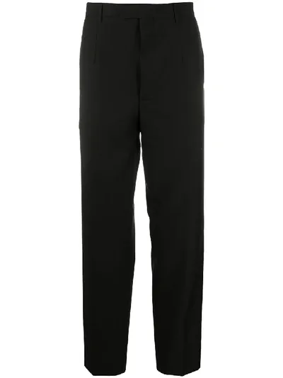 Prada Straight-leg Cropped Trousers In Schwarz