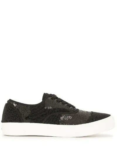 Undercover Sequin-embellished Sneakers In Black