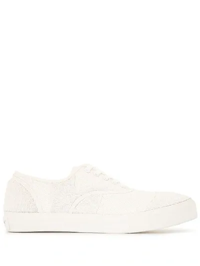 Undercover Sequin-embellished Sneakers In White