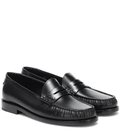 Saint Laurent Le Loafer Leather Loafers In Black