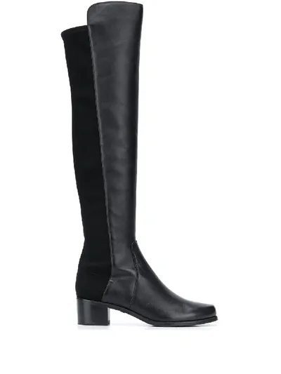 Stuart Weitzman Reserve Knee-high Leather Boots In Black