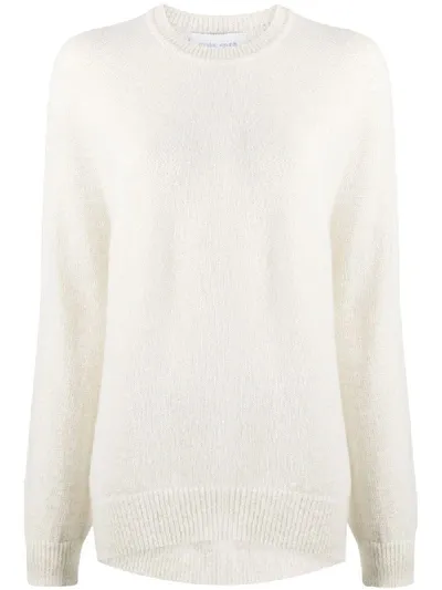 Christian Wijnants Slouchy Crew Neck Jumper In White