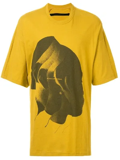 Niløs Graphic Print T-shirt In Yellow