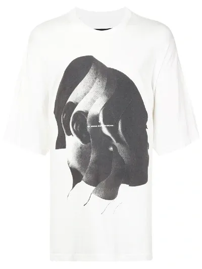 Niløs Oversized Graphic T-shirt In White