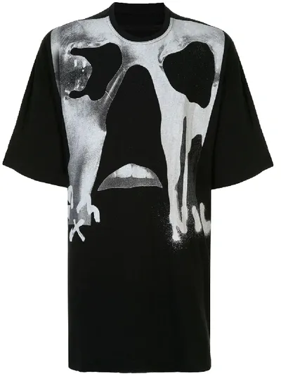 Niløs T-shirt Im Oversized-look In Black