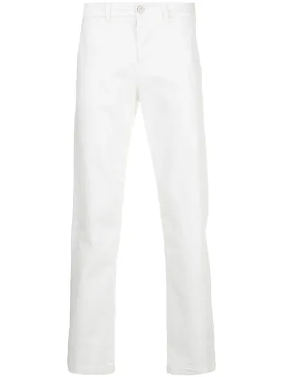 Transit Mid-rise Straight Trousers In White