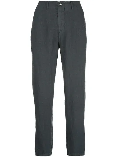 Transit Straight-leg Linen Trousers In Black