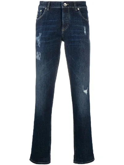 Brunello Cucinelli Straight Leg Denim Jeans In Blue