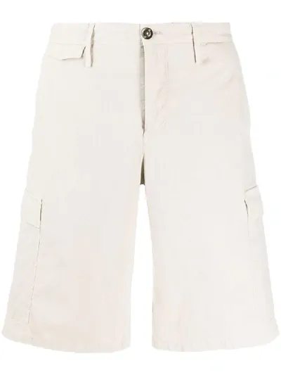 Pt01 Fitted Bermuda Shorts In Neutrals