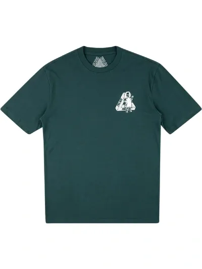 Palace U Figure T-shirt In Green