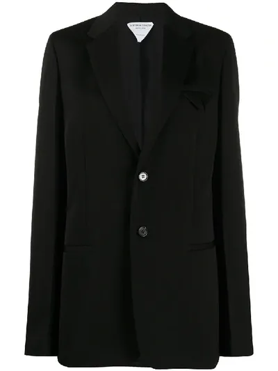 Bottega Veneta Straight Single-breasted Blazer In Black